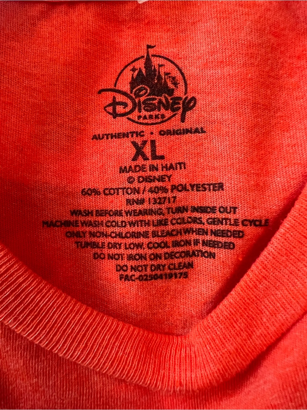 Kids Orange Mickey Mouse Halloween Tee - Glow-in-the-Dark - Picture 2 of 3